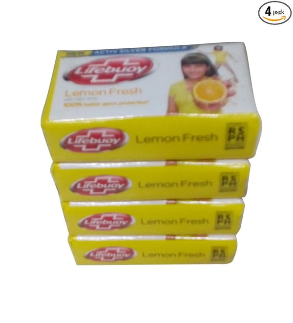 Lifebuoy Soap - Lemon Fresh - 120 gms(Pack of 4)