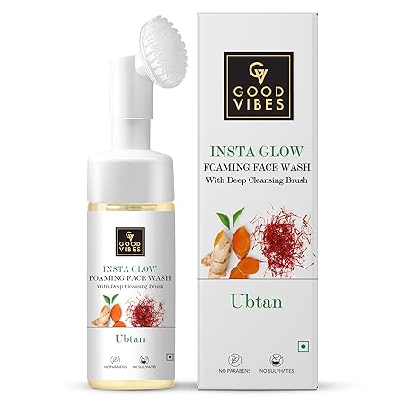 Good Vibes Ubtan Insta Glow Foaming Face Wash - 150 ml