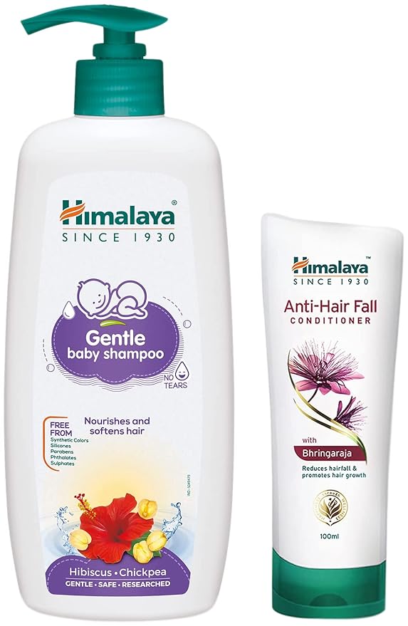 Himalaya Baby Shampoo & Anti-Hair Fall Conditioner For Women & Men Combo