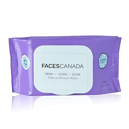 Faces Canada Fresh Clean Glow Makeup Remover Wipes - 30 count