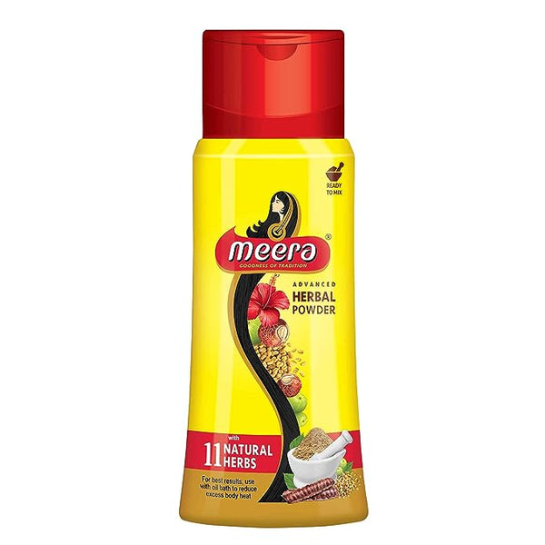 Meera Herbal Hairwash Powder With 11 Naturals Herbs - 150 gms