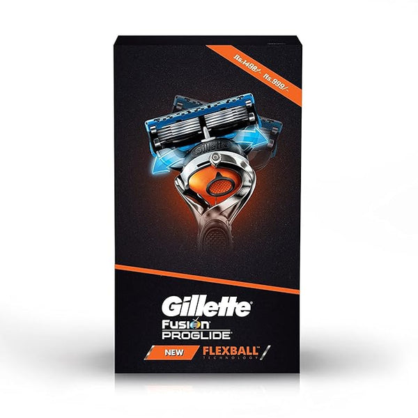 Gillette Flexball Pro Glide Gift Pack and Flexball Razor with 4 Flexball Cartridge