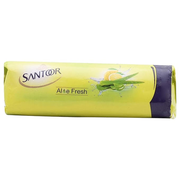 Santoor Soap Bar (Aloe Vera & Lime) - 100 gms