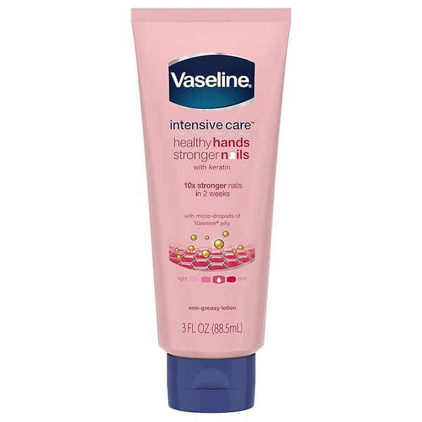 Vaseline Intensive Care Hand Lotion, Healthy Hands Stronger Nails - 88 ml