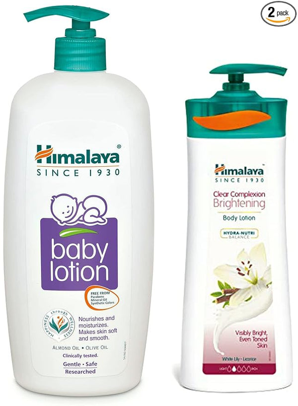 Himalaya Baby Lotion & Clear Complexion Brightening Body Lotion Combo