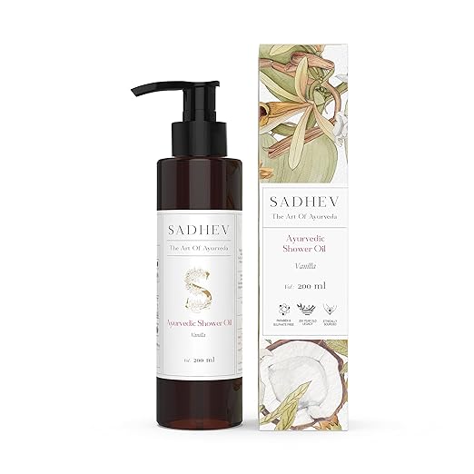 Sadhev Ayurvedic Shower Oil Goodness Of Vanilla - 200 ml