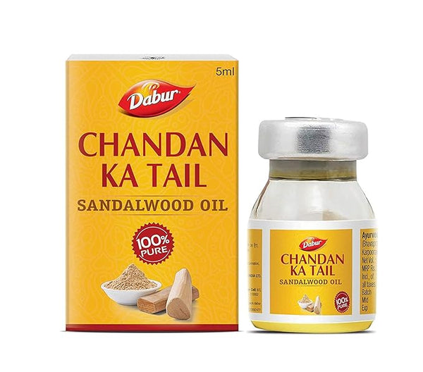 Dabur Sandalwood Edible Oil (Chandan Ka Tail) - 5 ml