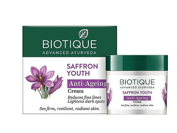 Biotique Saffron Dew Youthful Moisturizer - 50 gms