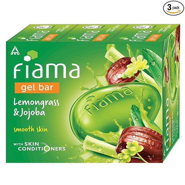 Fiama Gel Bar Lemongrass & Jojoba - 125 gms (Pack Of 3)