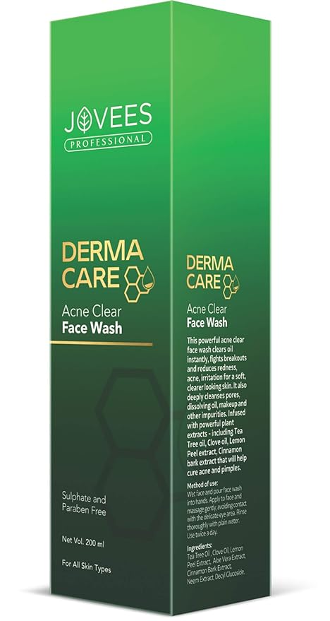 Jovees Professional Derma Care Acne Clear Face Wash - 200 ml