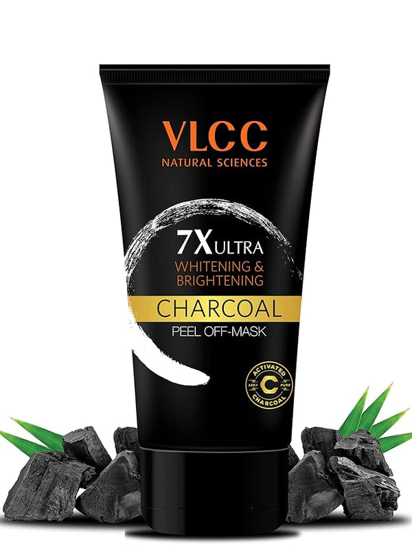 VLCC 7x Ultra Whitening & Brightening Charcoal Peel Off Mask  - 120 ml