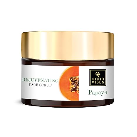 Good Vibes Papaya Rejuvenating Face Scrub - 50 gms