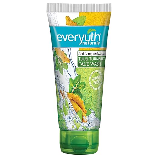 Everyuth Naturals Anti Acne Anti Marks Tulsi Turmeric Face Wash - 150 gms