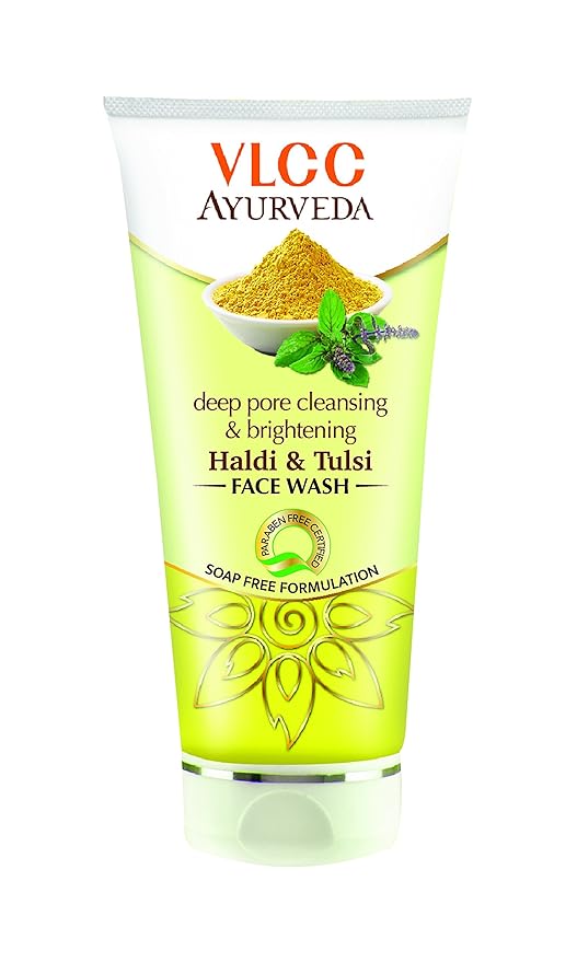 VLCC Ayurveda Deep Pore Cleansing and Brightening Haldi and Tulsi Facewash- 100ml