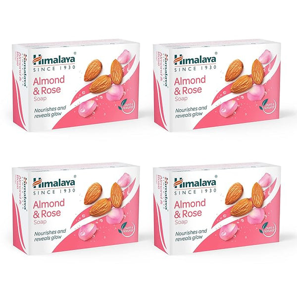 Himalaya Herbals Soap, Almond and Rose-  125 gms (Pack of 4)