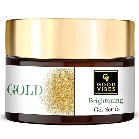 Good Vibes Gold Brightening Gel Scrub - 50 gms