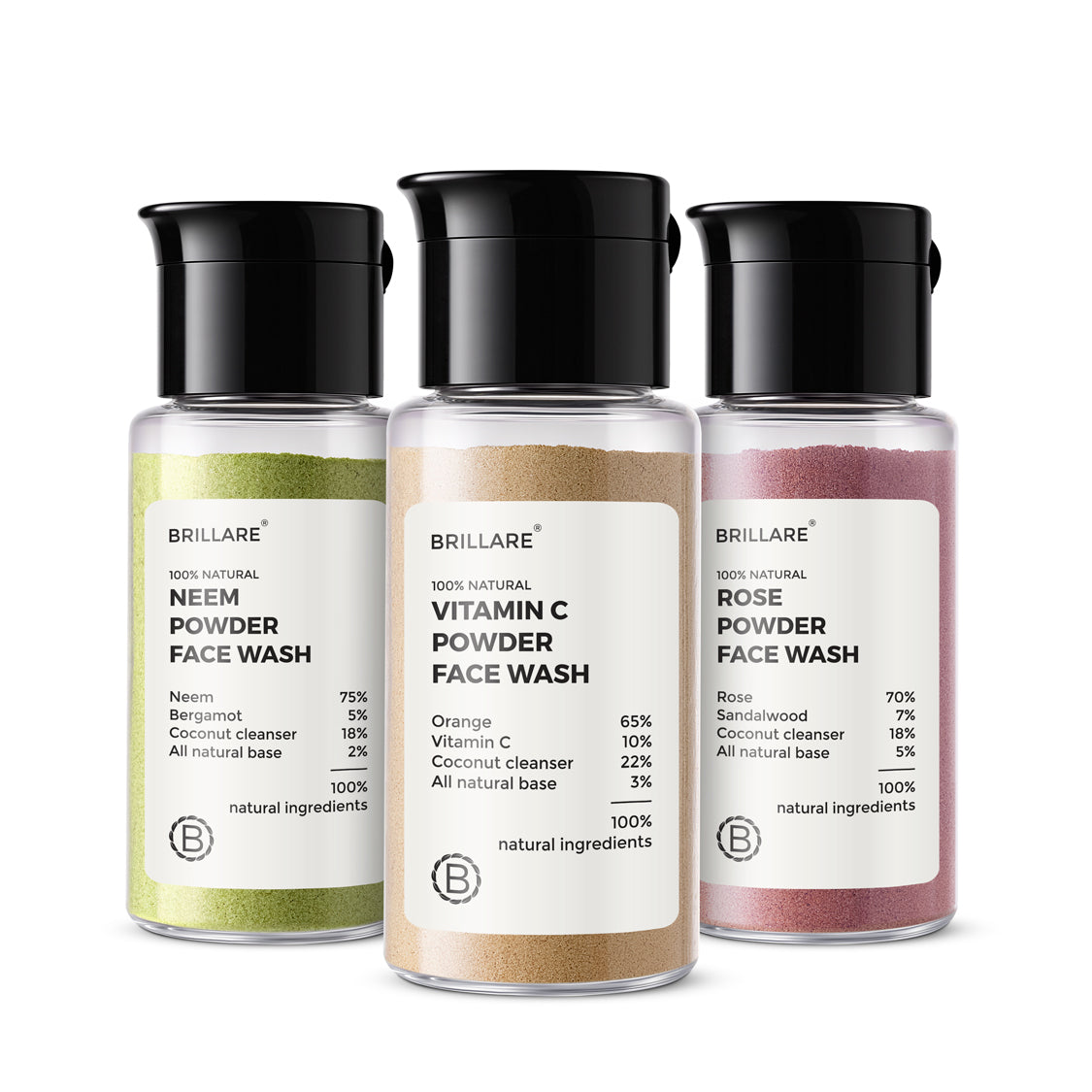 Brillare Powder Face Wash Combo - 15g – Veeha Beauty