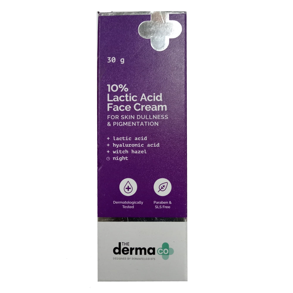 The Derma Co 10% Lactic Acid Face Cream for Skin Dullness & Pigmentati ...