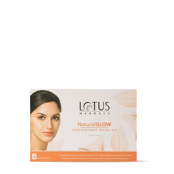 Lotus Herbals Natural Glow Skin Radiance Salon Grade Single Facial Kit ...