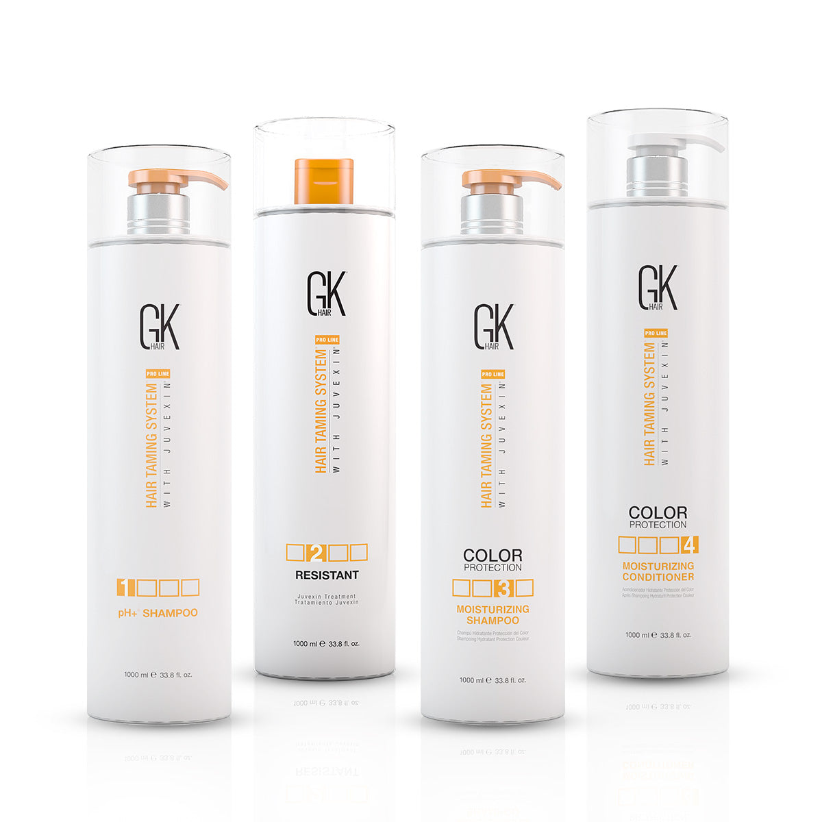 GK Hair Treatment Kit : Moisturizing Range - 1000ml (Pack of 4) Combo ...