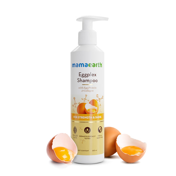 Mamaearth Eggplex Shampoo with Egg Protein & Collagen for Strength and Shine - 250 ml