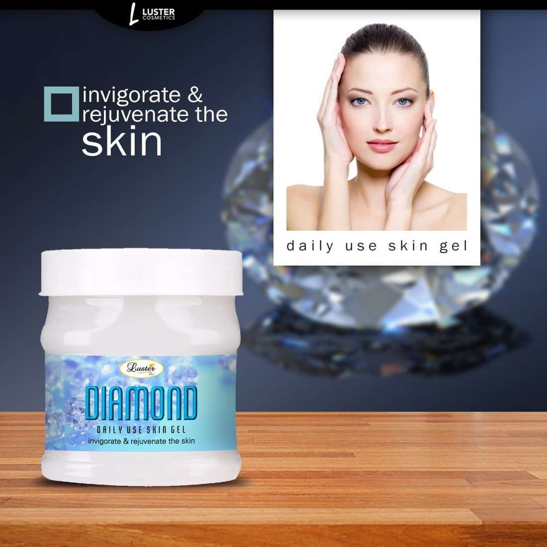 Luster Cosmetics Diamond Skin Gel (Paraben & Sulfate Free) - 500ml ...