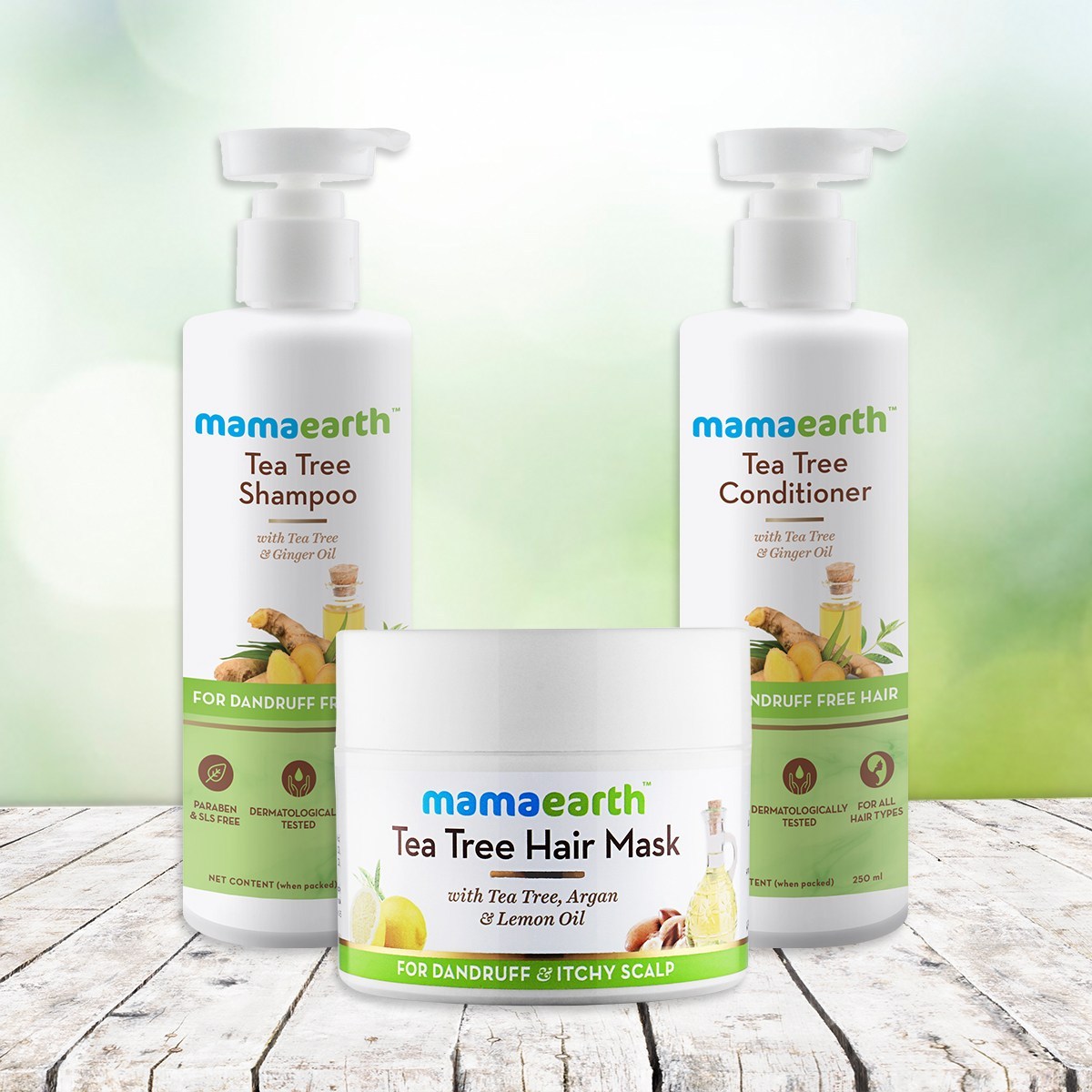 Mamaearth Tea Tree Anti-Dandruff Hair Regime Kit – Veeha Beauty
